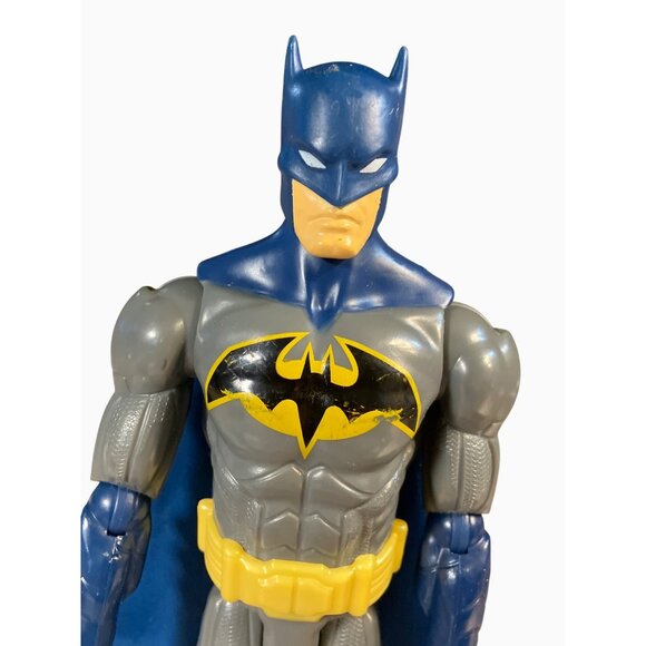 Batman 11-1/2" Action Figure Collectible Superhero Toy Mattel Blue Cape - Picture 2 of 10